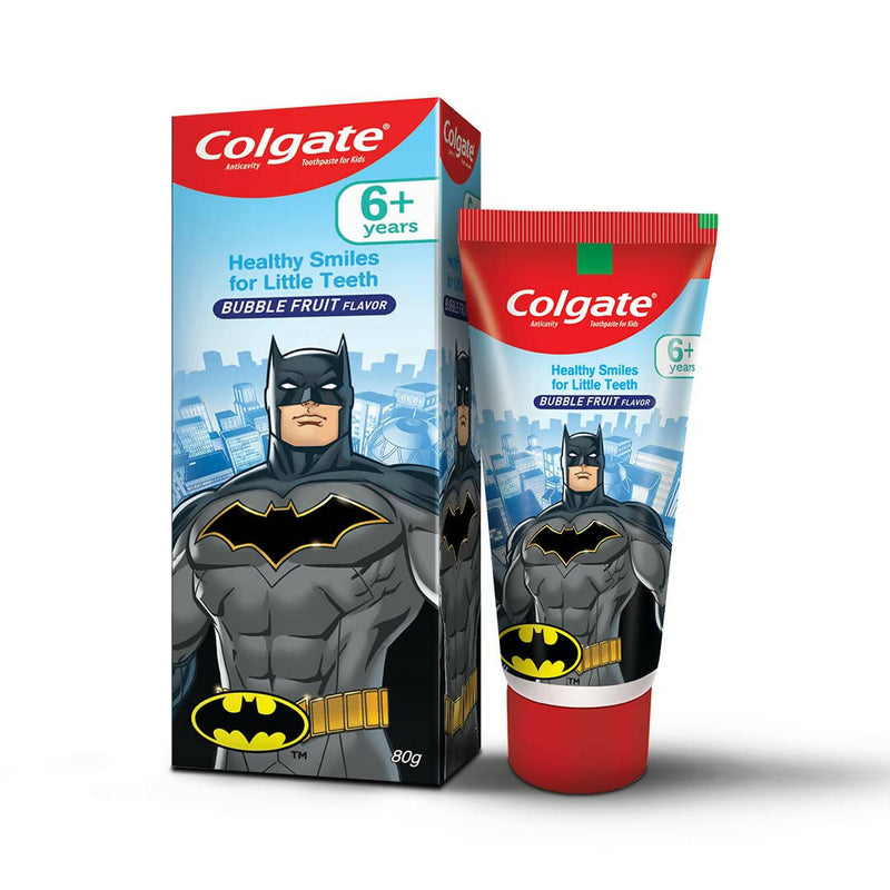 Colgate Batman Anticavity Toothpaste For Kids - Bubble Fruit Flavor - Distacart