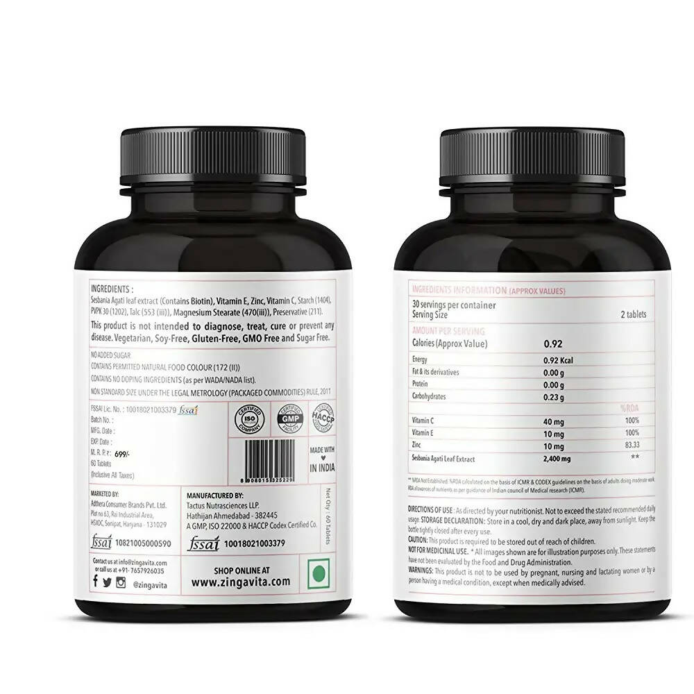 Zingavita Biotin Tablets - Distacart