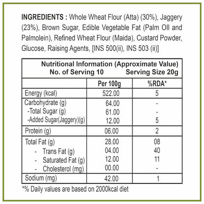 Dhampur Green Gur Atta Biscuit - Distacart