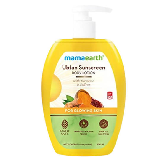 Mamaearth Ubtan Sunscreen Body Lotion SPF 30 - Distacart