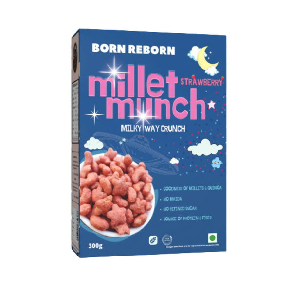 Born Reborn Strawberry Millet Munch - Milky Way Crunch - Distacart