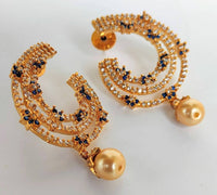 Thumbnail for Blue AD Designer Pearl Drop Earrings - Distacart