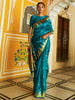 Janasya Teal Paithani Silk Ethnic Motifs Paithani Silk Saree - Distacart