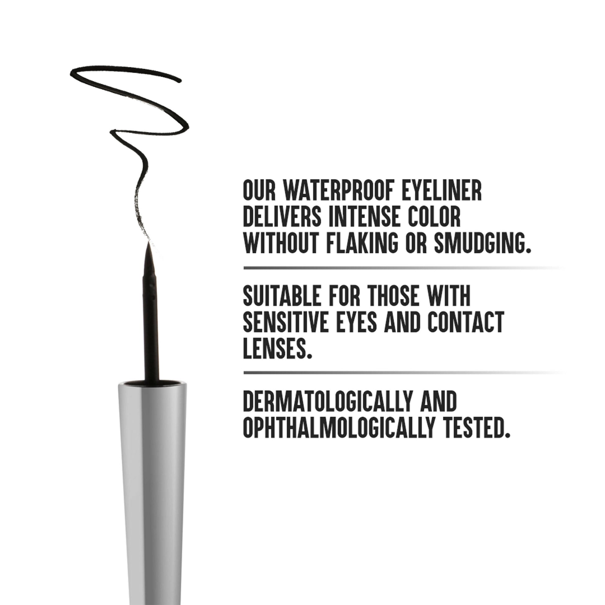 Colorbar Precision Waterproof Eyeliner (With Shiny Silver Cap) Eye Liner Black - Distacart