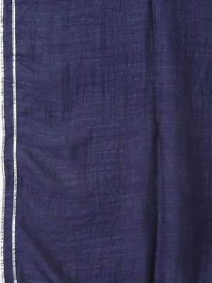 Myshka Blue Color Silk Blend Printed Kurta With Dupatta Set