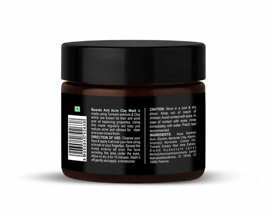 Beardo Acne Control Clay Mask - Distacart