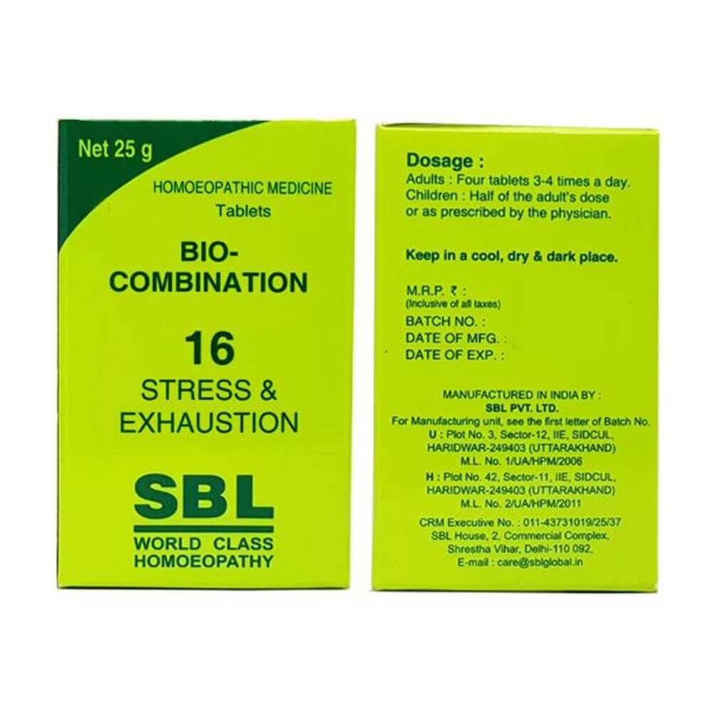 SBL Homeopathy Bio-Combination 16 Tablet