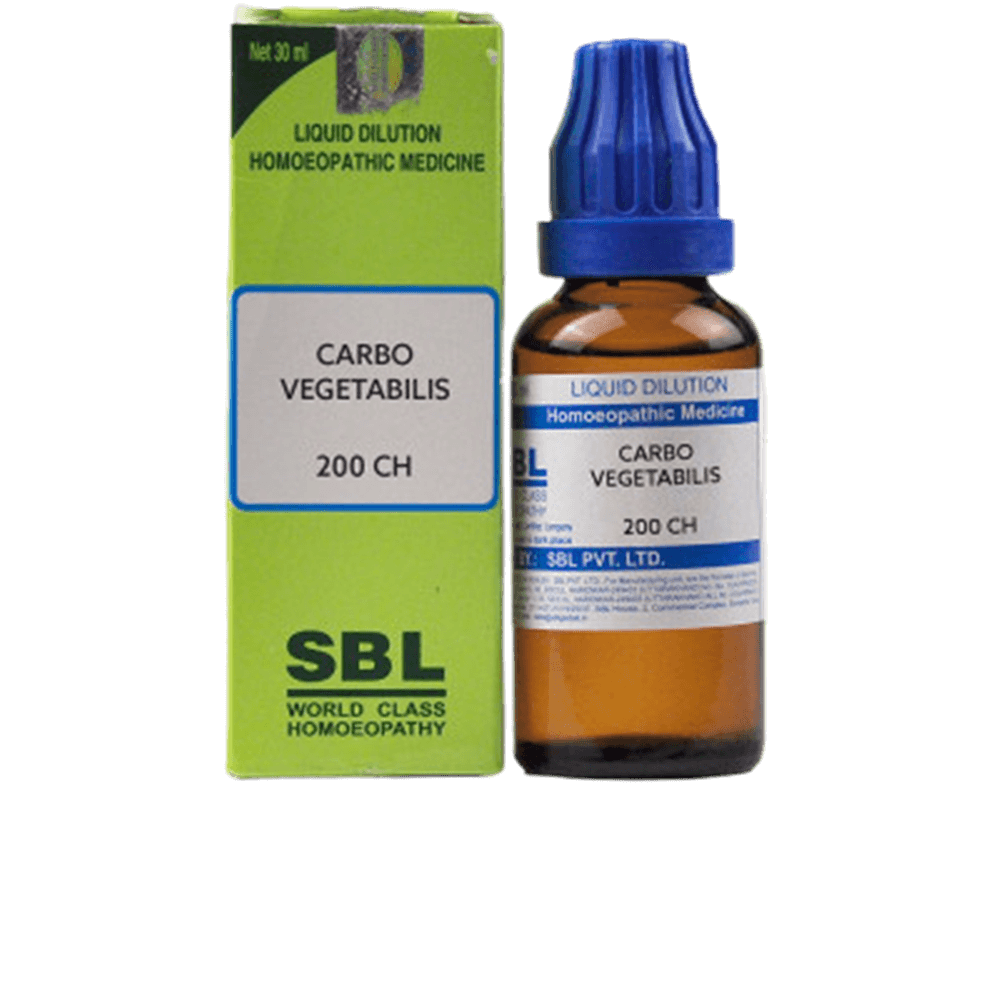 SBL Homeopathy Carbo Vegetabilis Dilution 200 CH