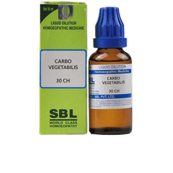SBL Homeopathy Carbo Vegetabilis Dilution 30 CH