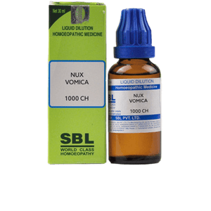 SBL Homeopathy Nux Vomica Dilution - 1000 CH