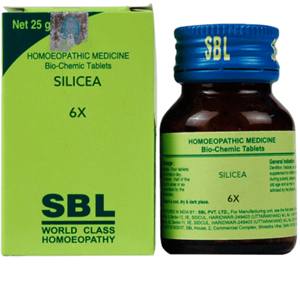 SBL Homeopathy Silicea Biochemic Tablet 6X