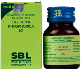 SBL Homeopathy Calcarea Phosphorica Biochemic Tablet 6X (25 gm)