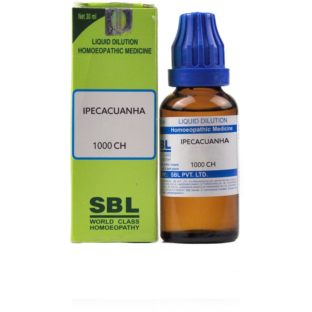 SBL Homeopathy Ipecacuanha Dilution 1000 C/CH