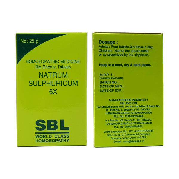 SBL Homeopathy Natrum Sulphuricum