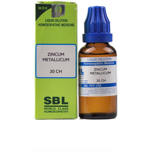 SBL Homeopathy Zincum Metallicum Dilution - Distacart