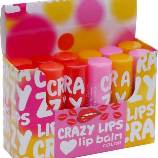 Favon Pack of 12 Multicolor Crazy Lip Balms - Distacart