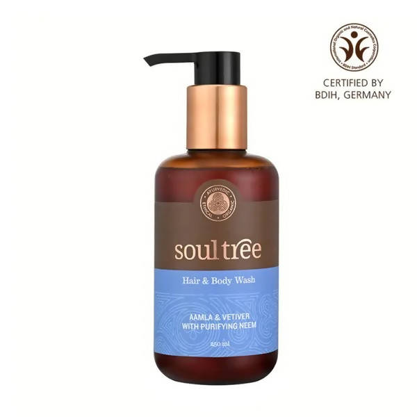 Soultree Hair & Body Wash - Aamla & Vetiver with Purifying Neem 250 ml
