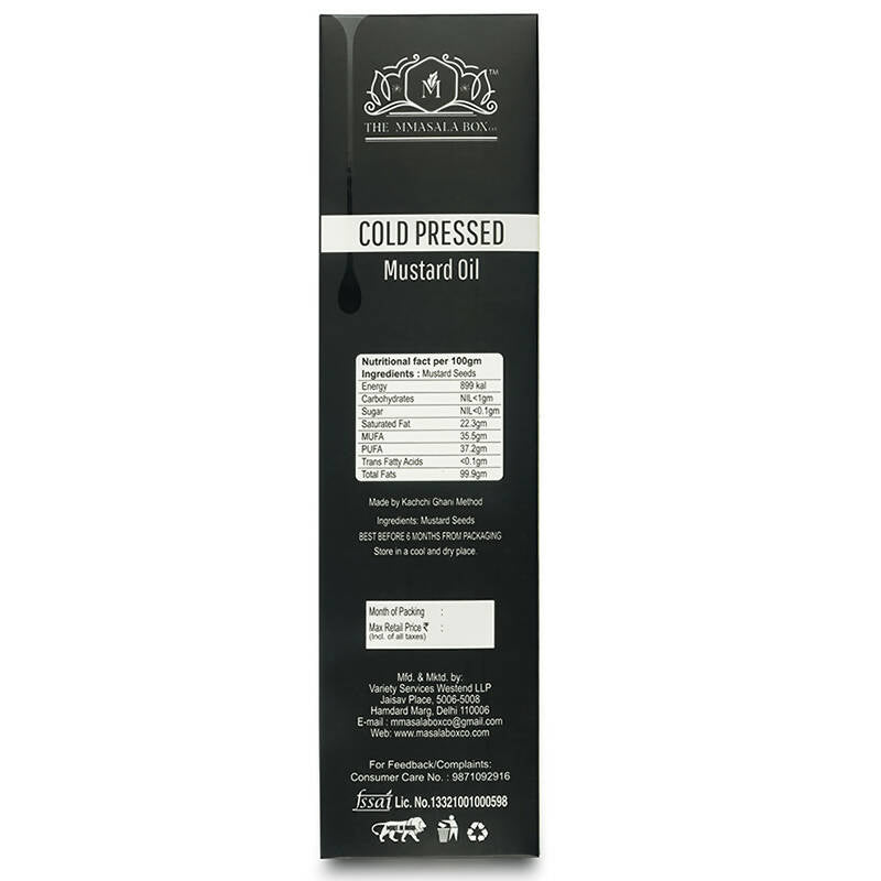 The Mmasala Box Co Cold Pressed Mustard Oil - Distacart