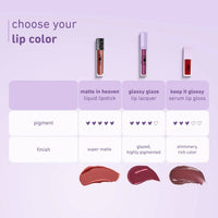 Thumbnail for Plum Glassy Glaze Lip Lacquer 3-in-1 Lipstick + Lip Balm + Gloss02 Coral The Shots - Distacart