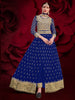 Myra Royal Blue Heavy Embroidered Pant Style Anarkali Suit - Distacart