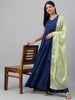 Janasya Women's Dark Blue Rayon Solid Kurta With Dupatta - Distacart
