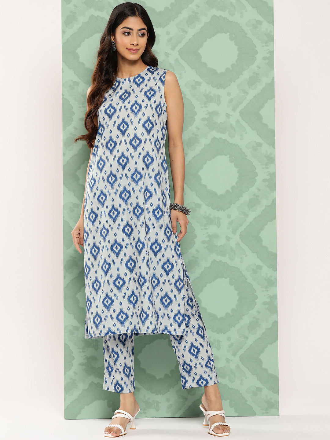 Janasya Women's Grey Crepe Digital Printed Straight Casual Kurta Set - Distacart