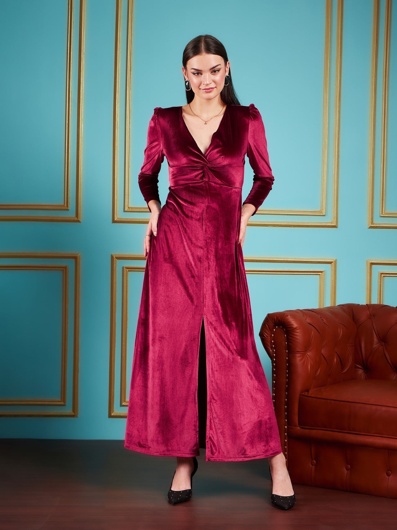 Fara Cross Front Maxi Dress Fara Cross Front Maxi Dress