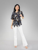 Thumbnail for Lyush Women White Bell Bottom 4-Way Stretch Pants - Distacart