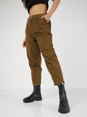 Carrot-fit trousers with back elastic waistband - Col. Blue | Seventy®