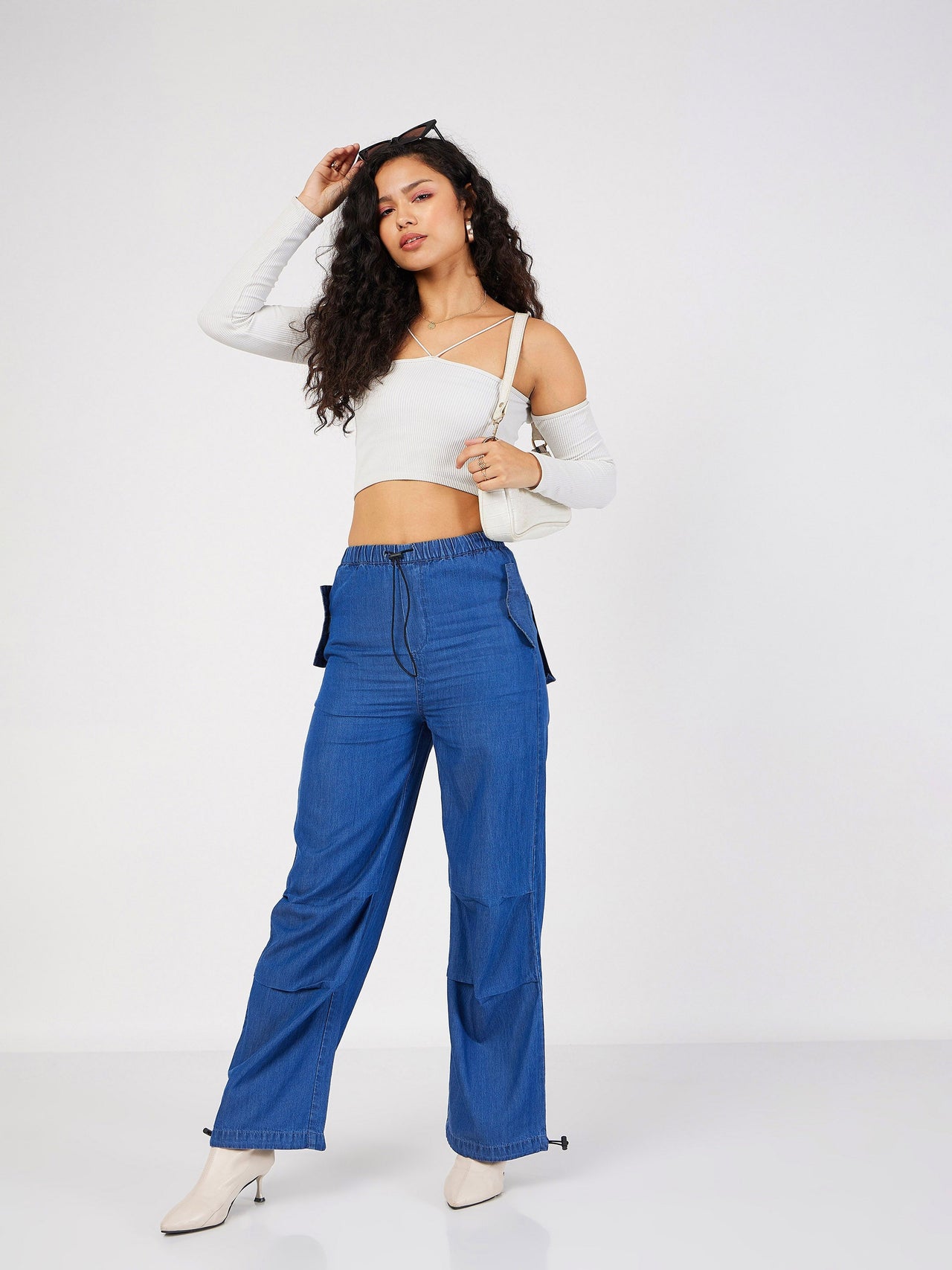 パンツ DEPARTMENT 5 Women Straight Pants DP5522DF0062 812 BLUE LBDLONGBIDA Women's Straight Leg Jeans Tummy Control Trendy