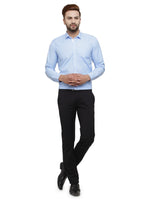 Thumbnail for Jainish Blue Formal Shirt with white detailing ( SF 419Blue ) - Distacart