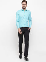 Thumbnail for Jainish Green Men's Cotton Geometric Formal Shirts ( SF 434Green ) - Distacart