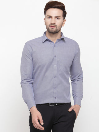 Jainish Grey Men's Cotton Geometric Formal Shirts ( SF 434Grey ) - Distacart