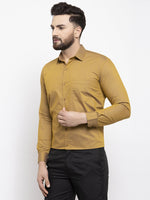 Thumbnail for Jainish Yellow Men's Cotton Polka Dots Formal Shirts ( SF 739Mustard ) - Distacart