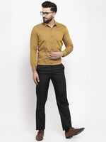 Thumbnail for Jainish Yellow Men's Cotton Polka Dots Formal Shirts ( SF 739Mustard ) - Distacart