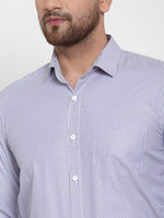 Thumbnail for Jainish Blue Men's Cotton Striped Formal Shirt's ( SF 759Blue ) - Distacart