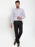 Thumbnail for Jainish Grey Men's Cotton Striped Formal Shirt's ( SF 759Light-Grey ) - Distacart
