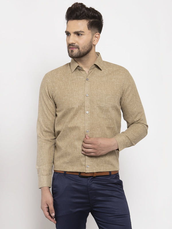 Jainish Metallic Men's Dobby Solid Formal Shirts ( SF 762Metalic ) - Distacart