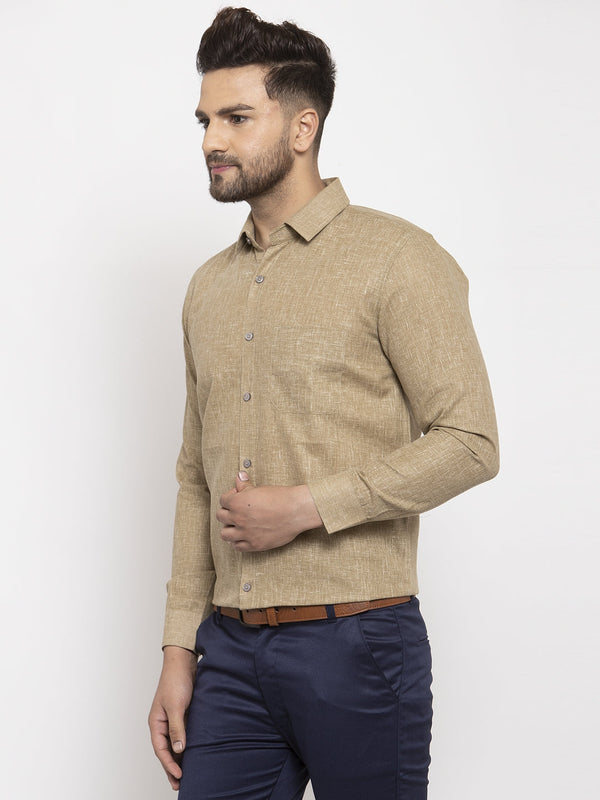 Jainish Metallic Men's Dobby Solid Formal Shirts ( SF 762Metalic ) - Distacart