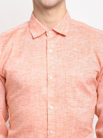 Thumbnail for Jainish Orange Men's Solid Cotton Formal Shirt ( SF 782Orange ) - Distacart