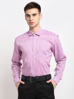 Thumbnail for Jainish Purple Men's Solid Cotton Formal Shirt ( SF 782Purple ) - Distacart