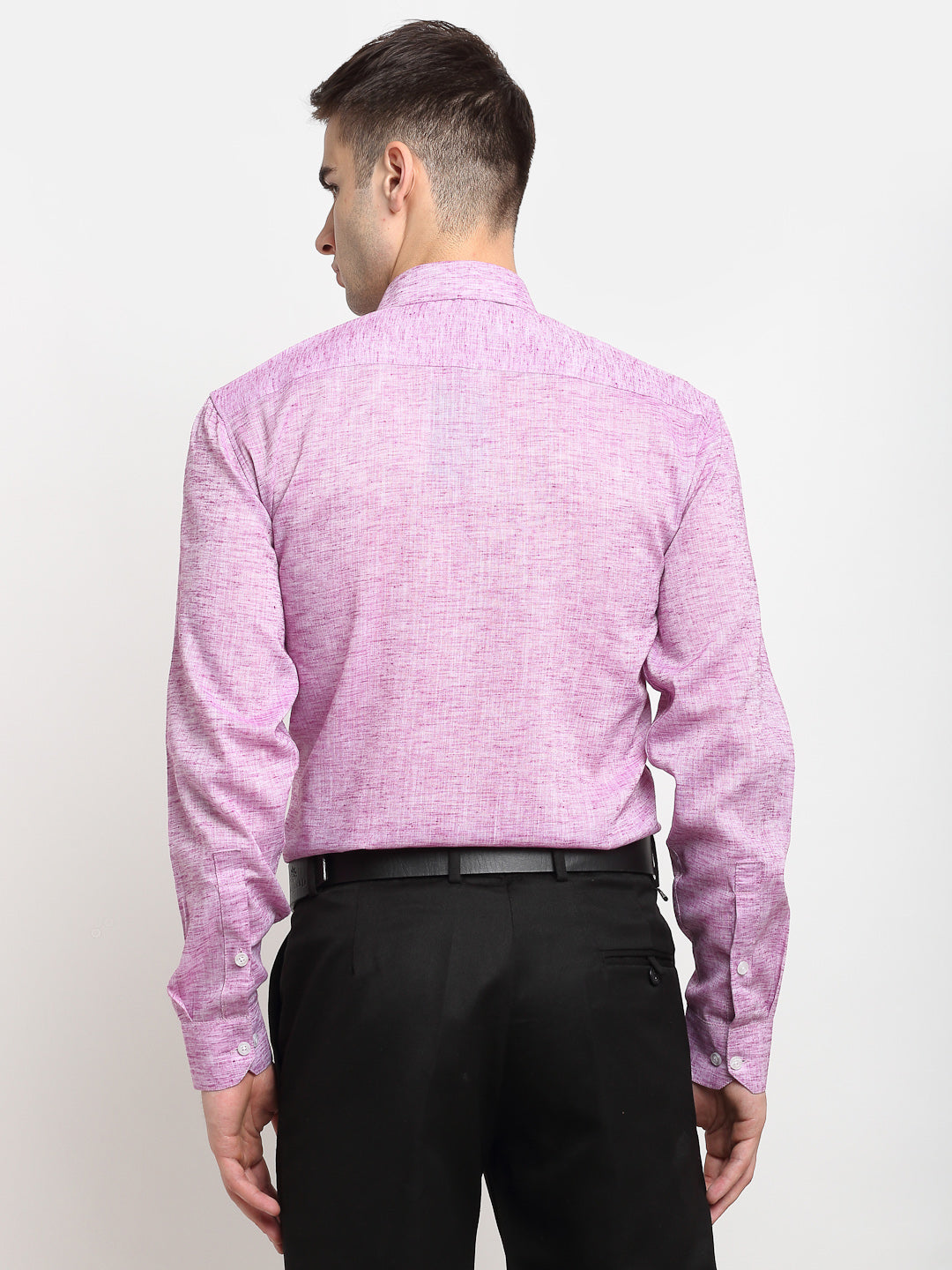 Jainish Purple Men's Solid Cotton Formal Shirt ( SF 782Purple ) - Distacart
