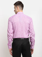 Thumbnail for Jainish Purple Men's Solid Cotton Formal Shirt ( SF 782Purple ) - Distacart