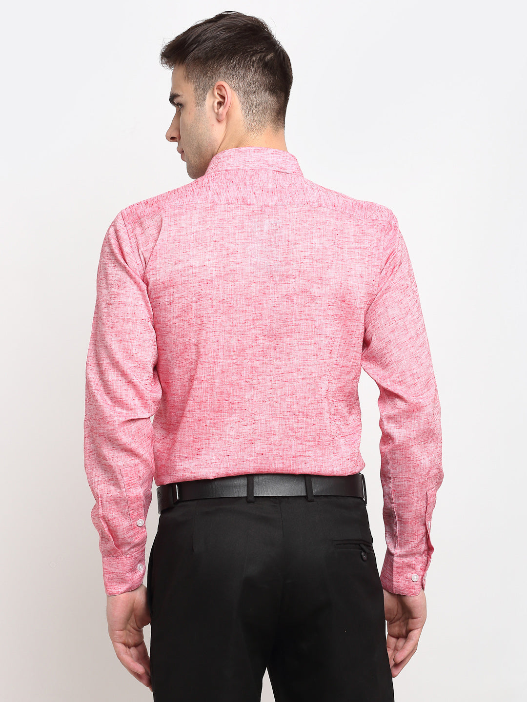 Jainish Red Men's Solid Cotton Formal Shirt ( SF 782Red ) - Distacart