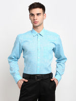 Thumbnail for Jainish Blue Men's Solid Cotton Formal Shirt ( SF 782Sky ) - Distacart