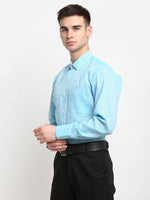 Thumbnail for Jainish Blue Men's Solid Cotton Formal Shirt ( SF 782Sky ) - Distacart