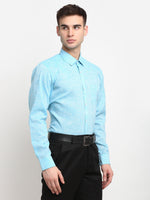 Thumbnail for Jainish Blue Men's Solid Cotton Formal Shirt ( SF 782Sky ) - Distacart