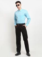 Thumbnail for Jainish Blue Men's Solid Cotton Formal Shirt ( SF 782Sky ) - Distacart