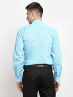 Thumbnail for Jainish Blue Men's Solid Cotton Formal Shirt ( SF 782Sky ) - Distacart