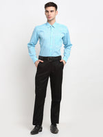 Thumbnail for Jainish Blue Men's Solid Cotton Formal Shirt ( SF 782Sky ) - Distacart